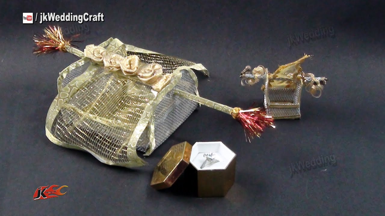 DIY Doli Pattern Ring Box | How to make | JK Wedding Craft 101