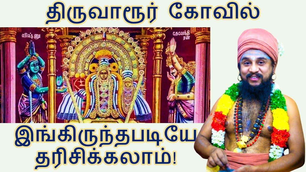 வழிபடும் முறை! இங்கிருந்தபடியே திருவாரூர் கோவிலுக்கு செல்லலாம்!  Thiruvarur temple tour #thiruvarur