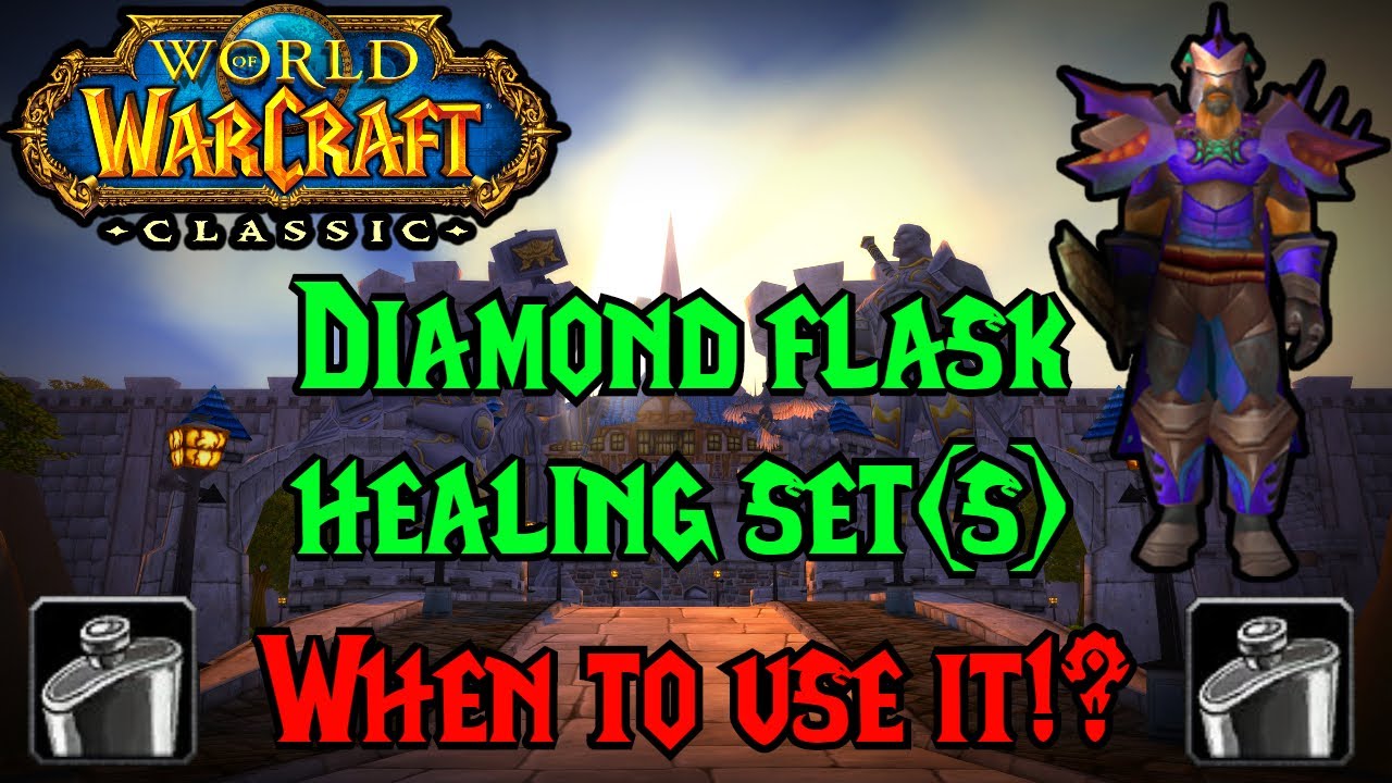 WOW Classic - Warrior Diamond Flask healing Set(s) - Preraid & Raid BIS