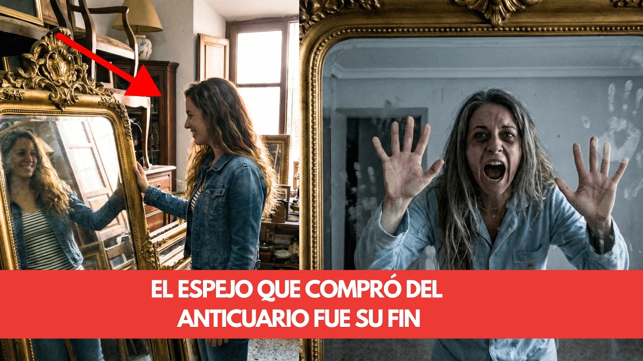 Mujer compró espejo antiguo en Granada 2011 — 12 años después su familia vio algo en el reflejo