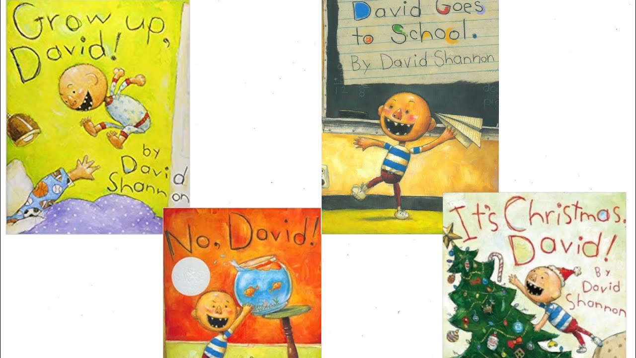 Grow Up, David! No, David! David Goes to School! It&rsquo;s Christmas, David! Read Aloud Books for kids!