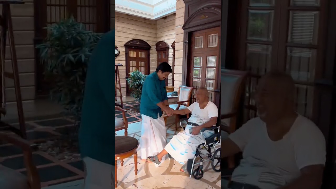 Nilambur MLA Aryadan Shoukath visited my dad. Grateful for the moment.