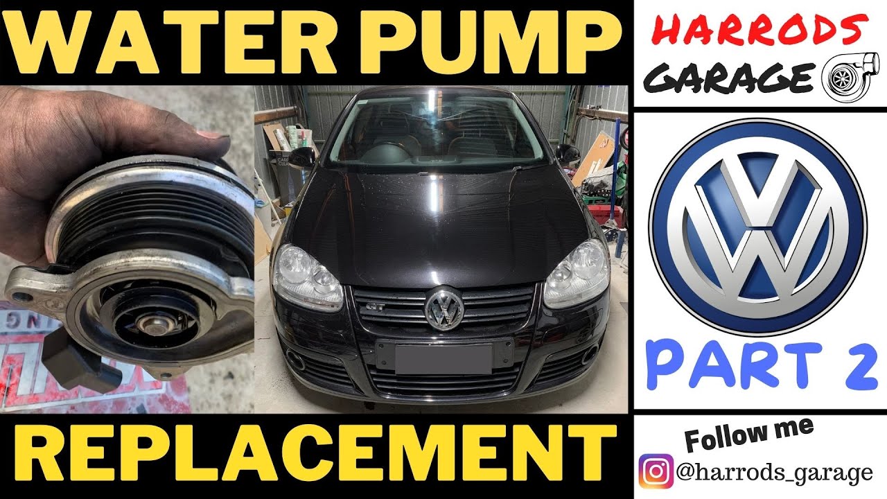 VW MK5 Golf 1.4 TSI Twin Charged | Замена водяного насоса