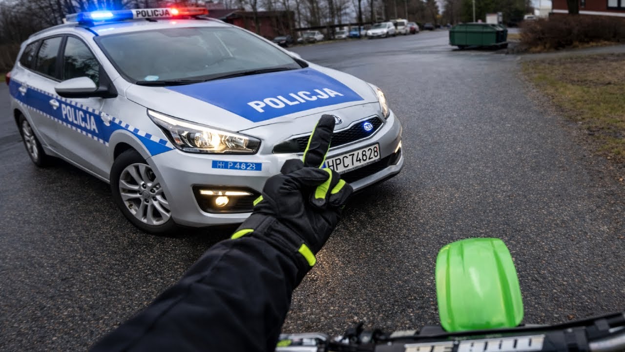 POLICJA vs Motocykliści &ndash; NIESAMOWITE Ucieczki!