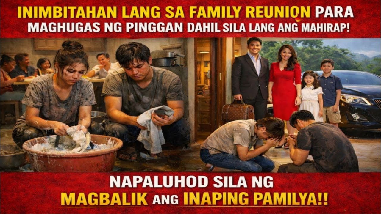 MAHIRAP NA PAMILYA, GINAWANG TAGA HUGAS NG PINGGAN SA FAMILY REUNION!! | Pinoy Tagalog Story