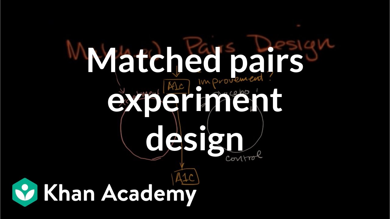 Matched pairs experiment design | Study design | AP Statistics | Khan Academy