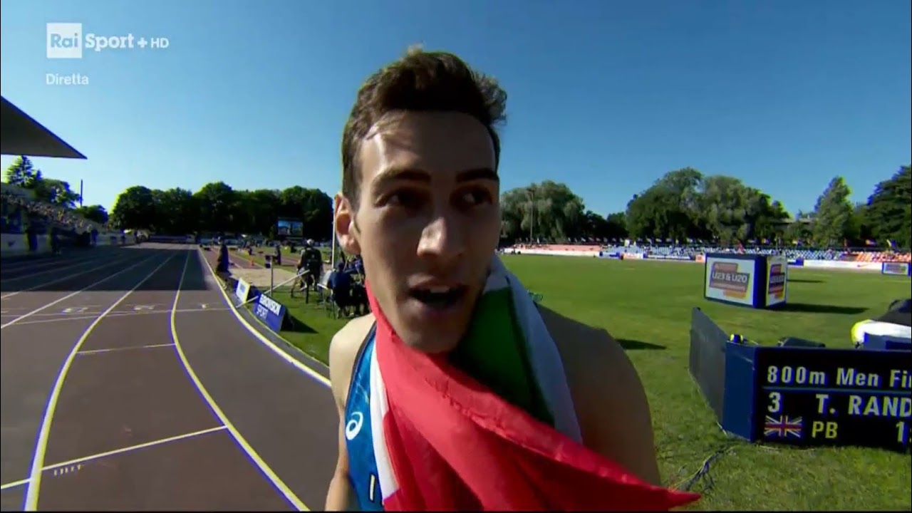 SIMONE BARONTINI CAMPIONE EUROPEO degli 800 Under 23 a Tallinn il 11/07/2021