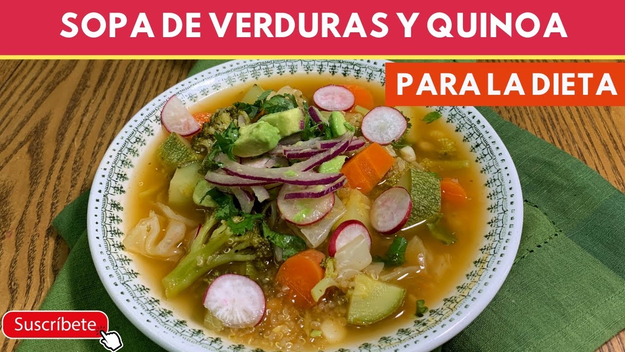 Sopa de verduras con Quinoa (nutritiva y económica) SIN Carne |Cocina de Addy