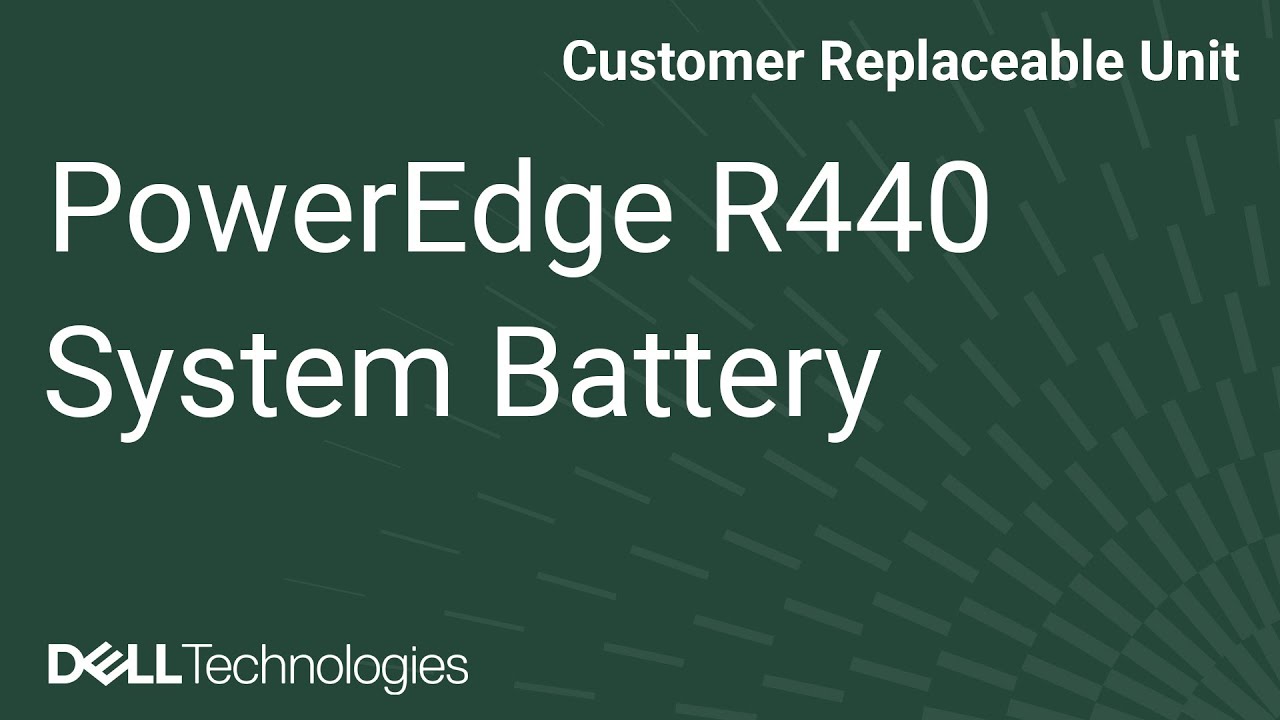 Dell  PowerEdge R440: Remove/Install System Battery