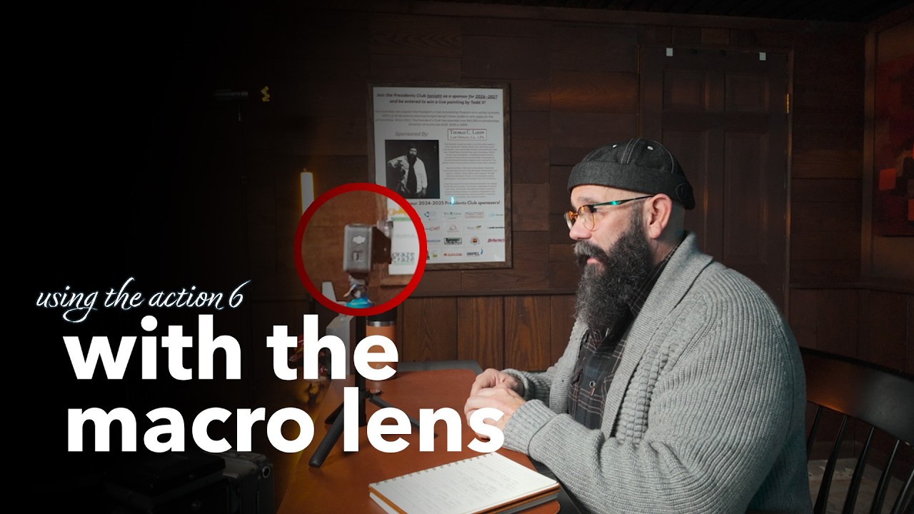 Testing the DJI Action 6 Macro Lens: Studio Lighting & Results