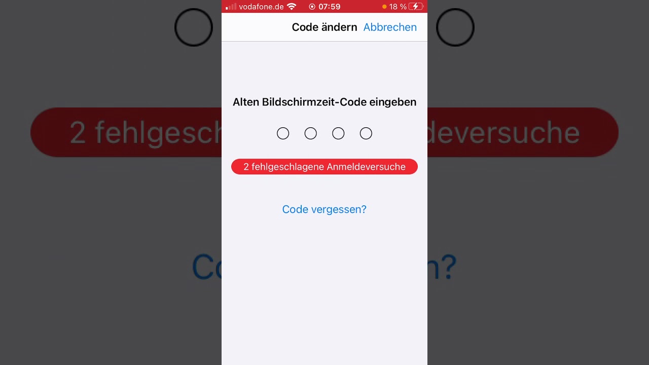 Bildschirm Code &auml;ndern bei iPhone ganz einfach