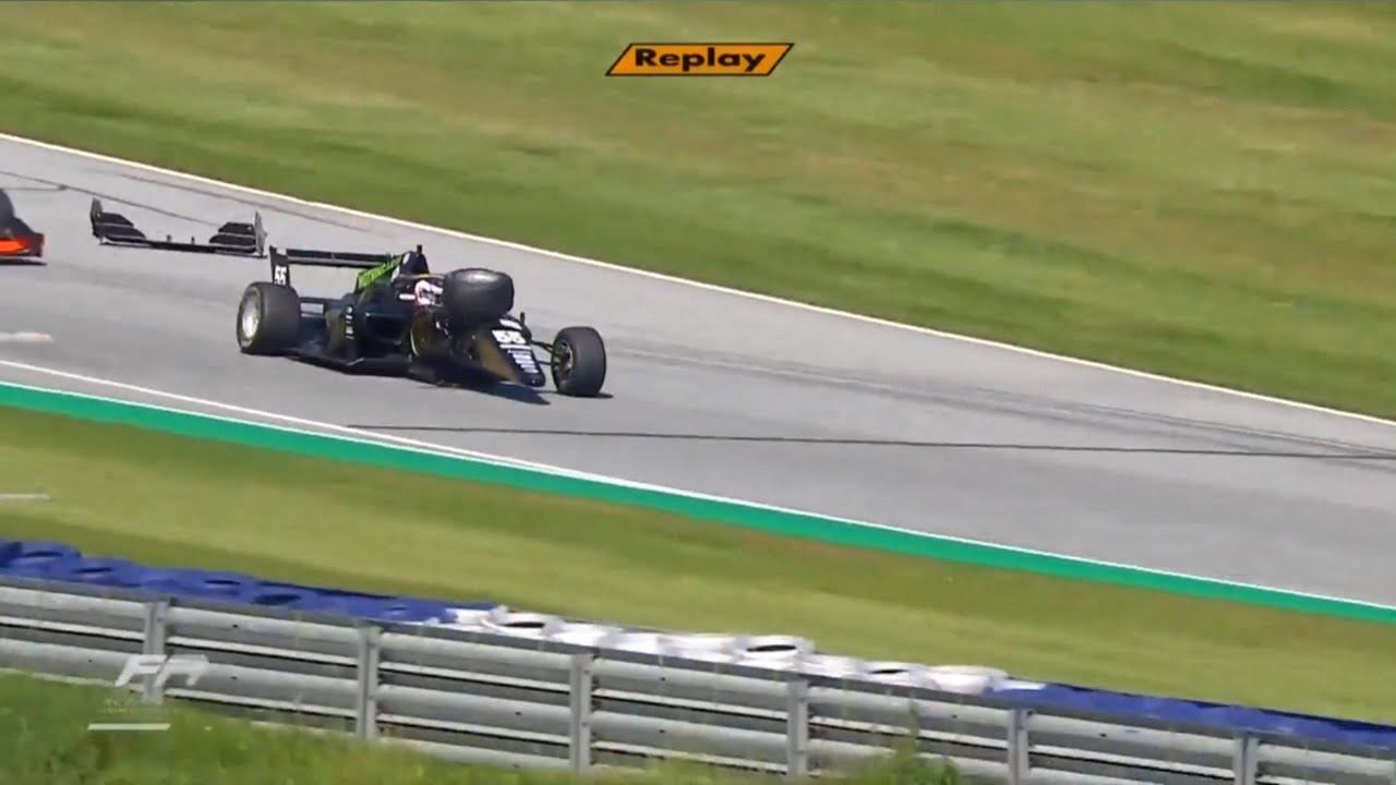 Formula Regional European Championship 2020. Race 1 Red Bull Ring. Start | Jamie Chadwick Crash