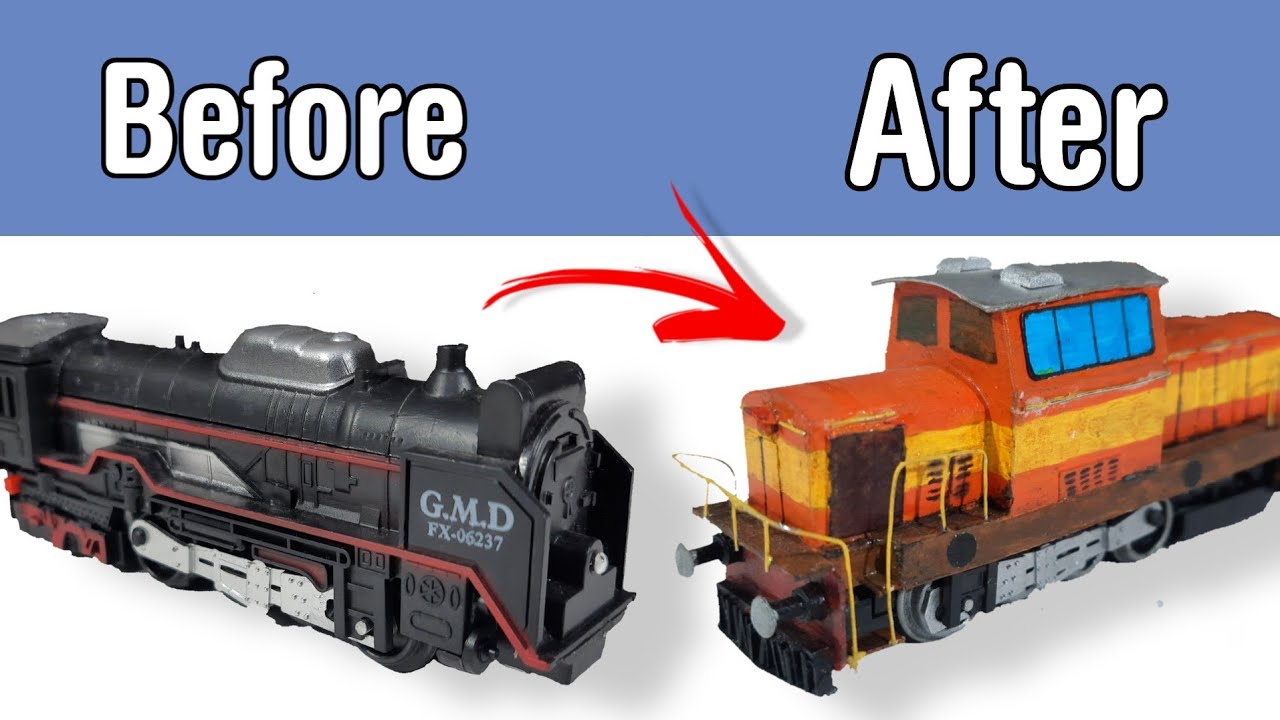 How to Make Train Engine | WDS 4 | rail king train | Ho Scale train Model | Diesel Engine Train.