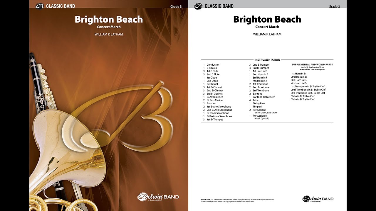 Brighton Beach, by William P. Latham &ndash; Score & Sound