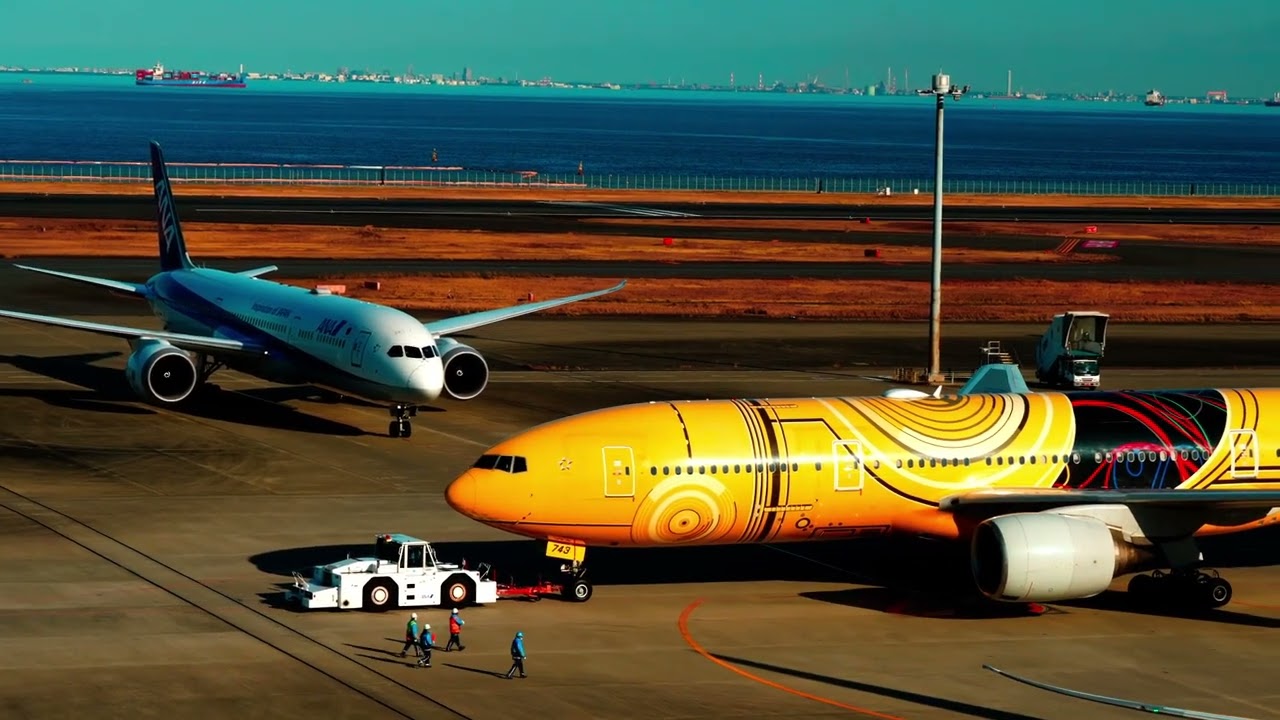 2026-1-4羽田空港ANA スターウォーズジェット#羽田空港 #スターウォーズジェット  #ana_jp #全日空#shots#sonyα7ⅴ