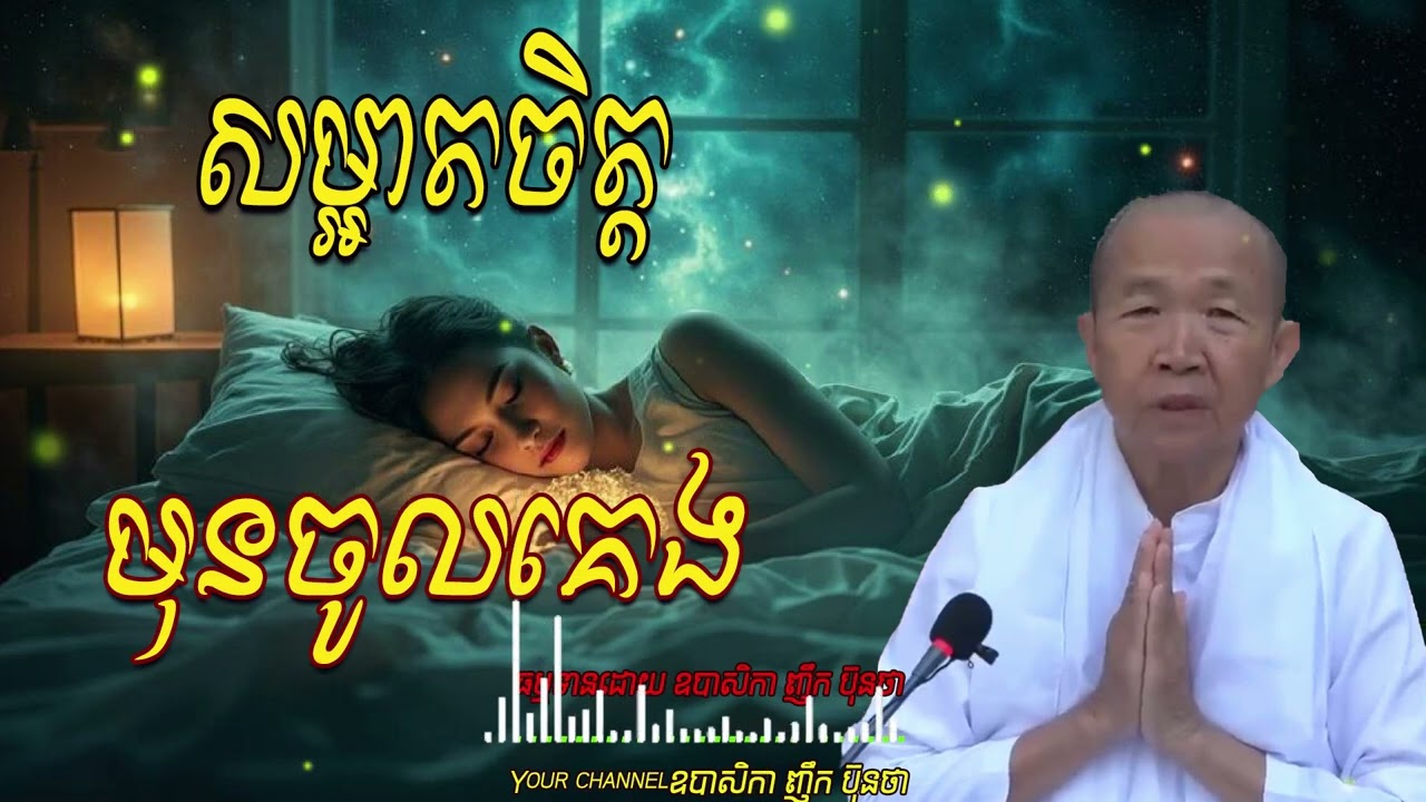 សម្អាតចិត្ដមុនចូលគេង   ធម្មទានដោយ ឧបាសិកា ញឹក ប៊ុនថា  🙏🌿🌿💖🙏