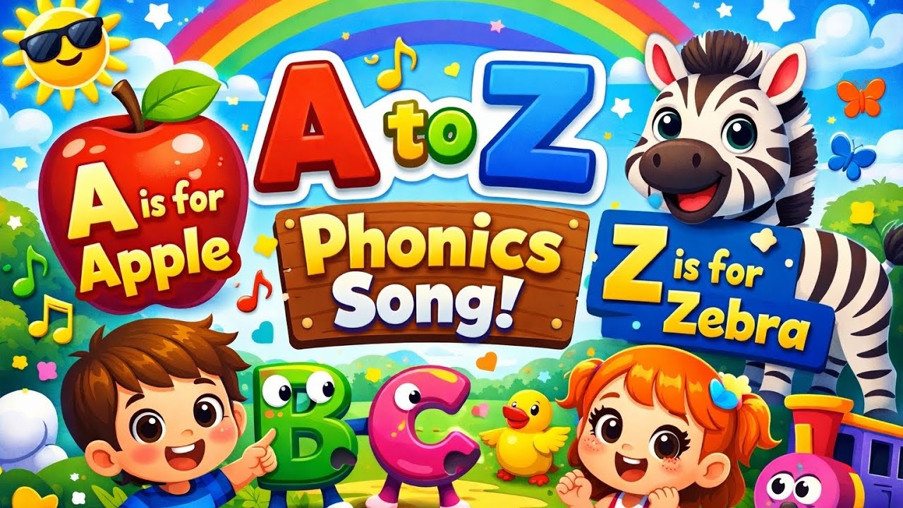 A for Apple to Z for Zebra | A to Z Learning ✨🌷