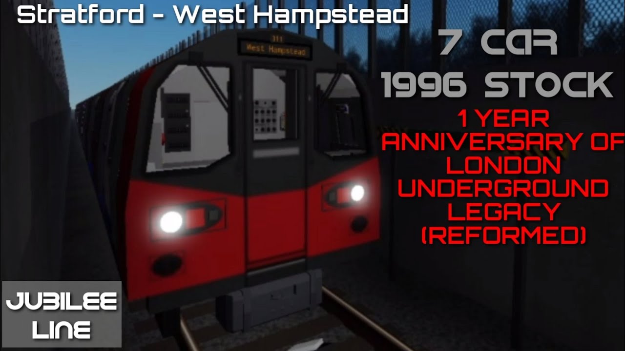 [7 CAR] Stratford - West Hampstead (JUBILEE LINE) | London Underground LEGACY | ROBLOX