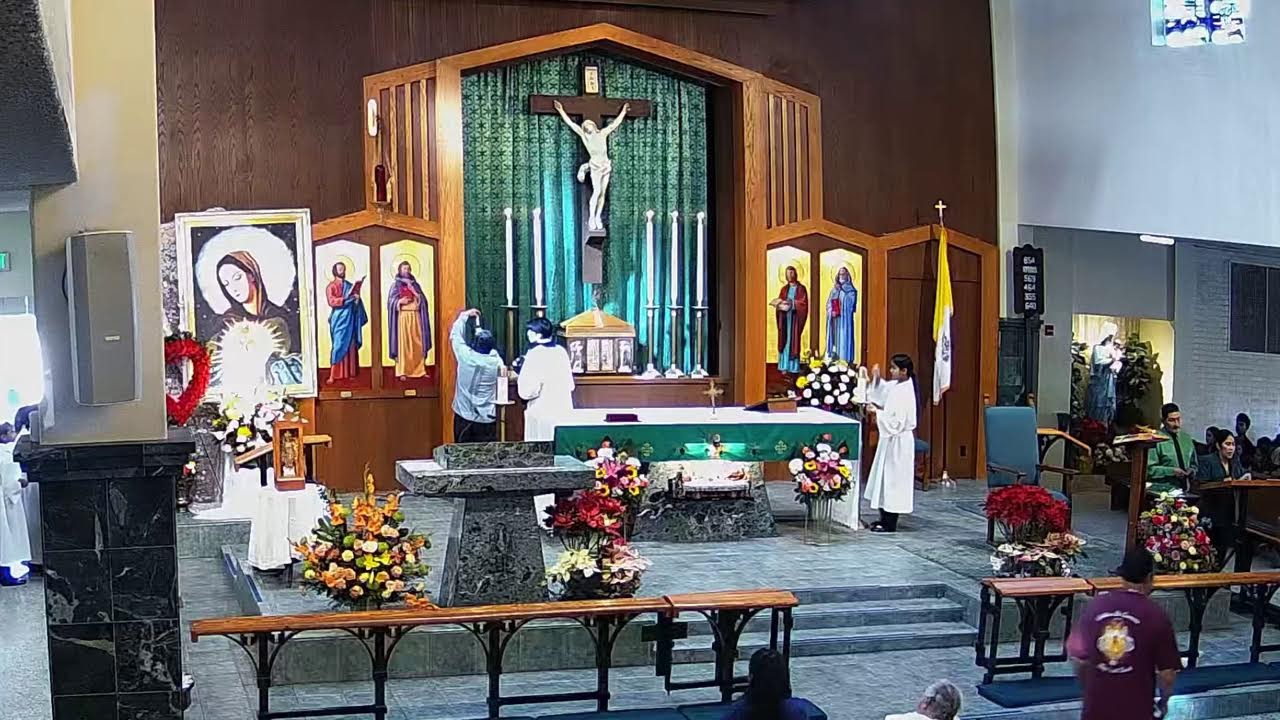 Sunday 12:00 PM Spanish Mass, Rosary-Domingo 12:00 PM Misa, Rosario Espanol