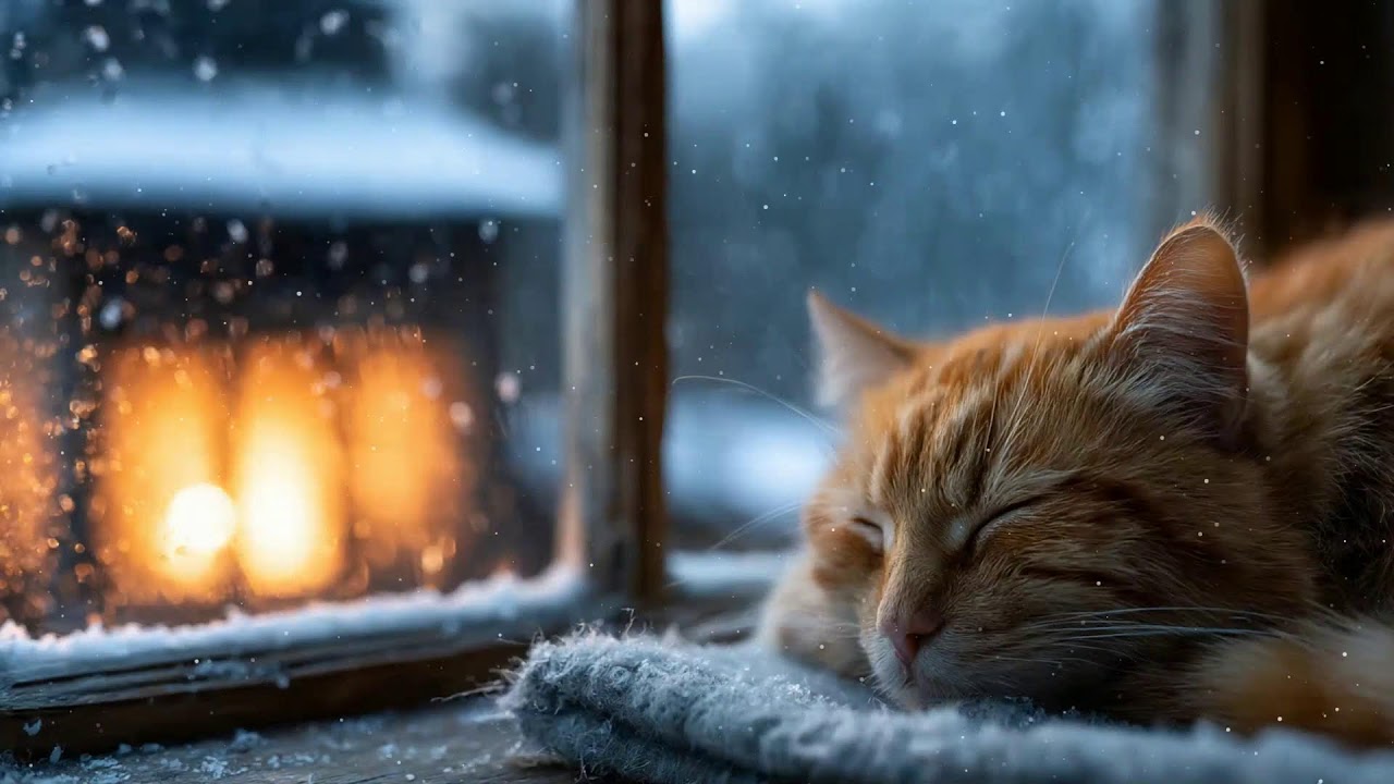 Soothing Jazz Melodies for Deep Sleep and Comforting Quiet Nights with Cats Sounds 🐱