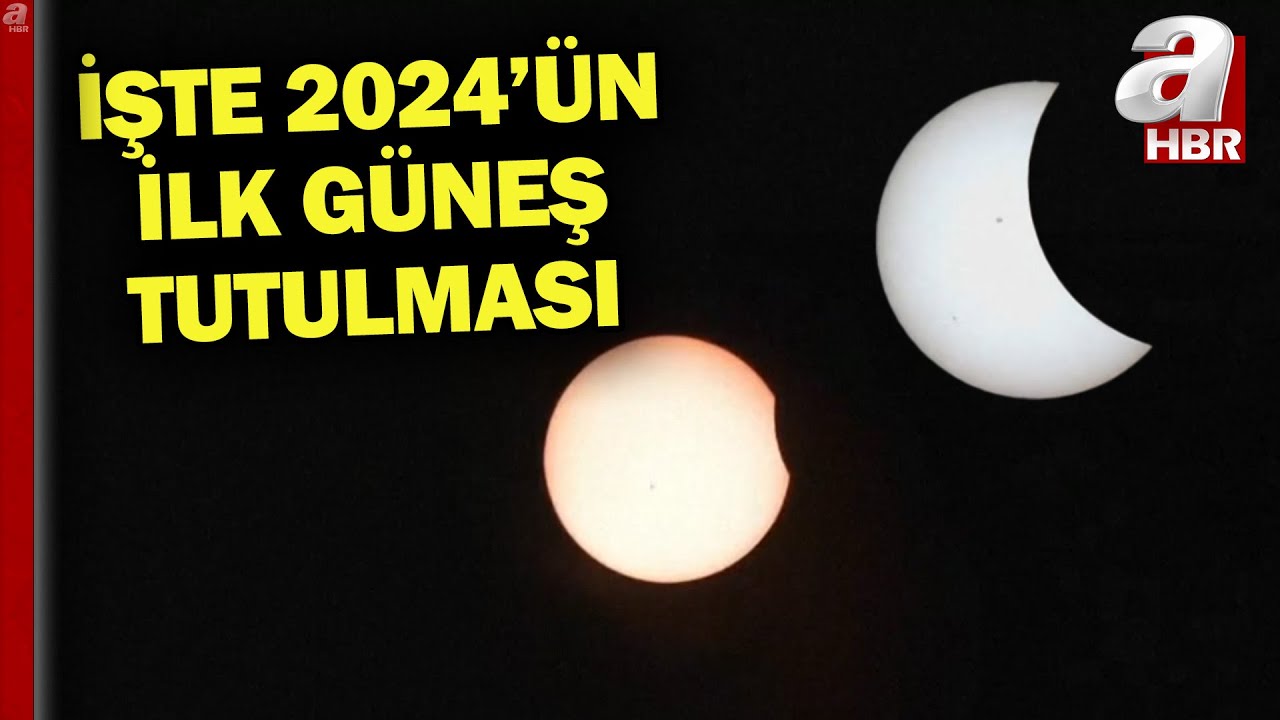 Gökyüzünde görsel şölen! 2024'ün ilk Güneş tutulması gerçekleşti | A Haber