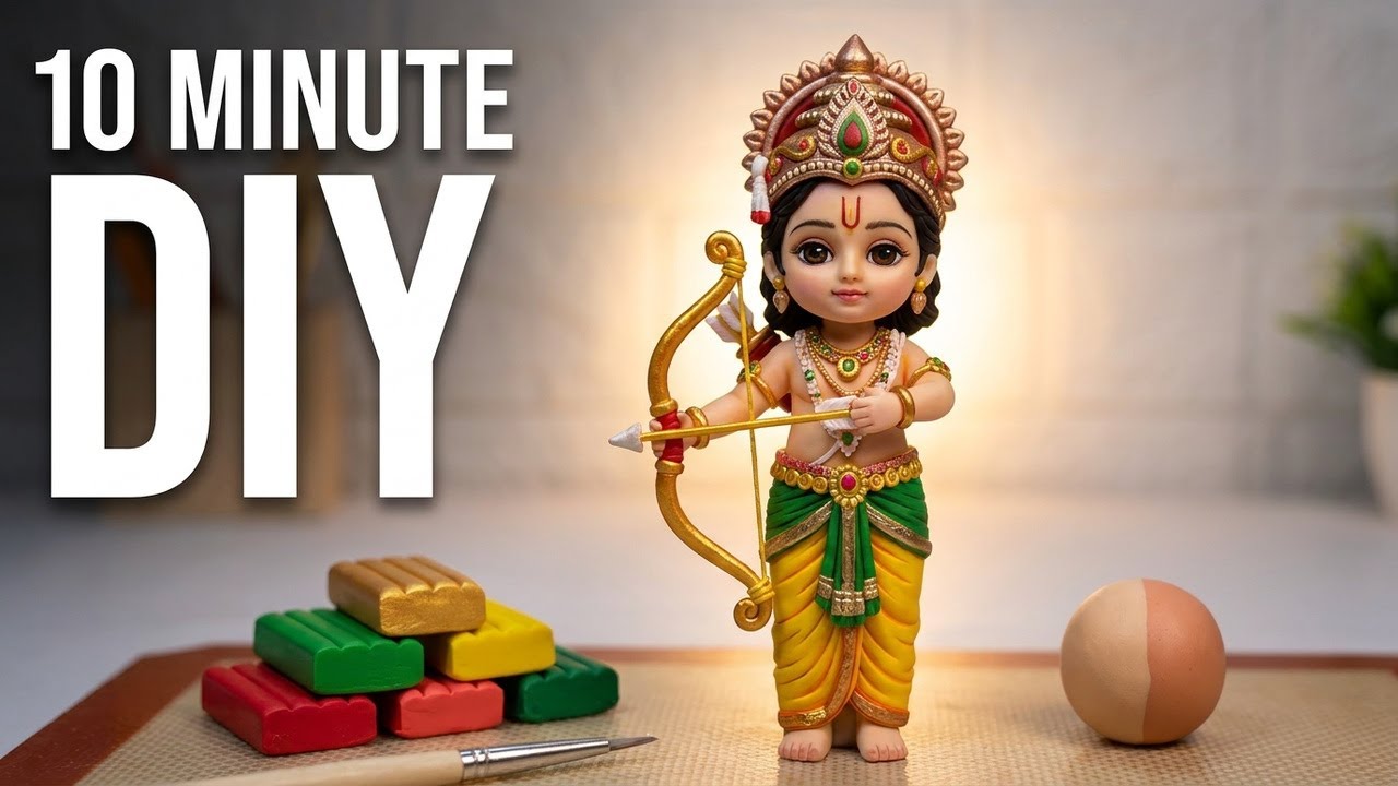 DIY Ramji Idol With Super Clay - Make It in 10 Minutes! #diy #satisfying #cute 