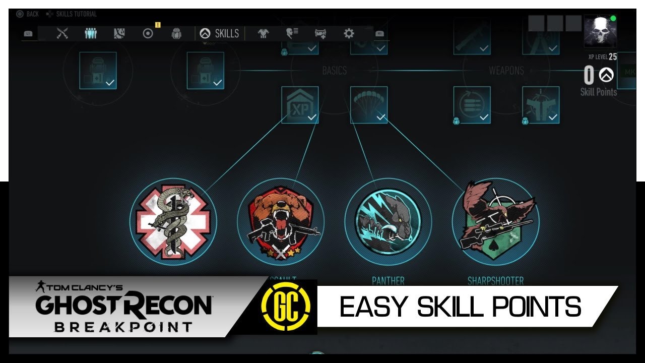 Easy Skill Points - Max Out Your Skill Tree Fast | Ghost Recon Breakpoint