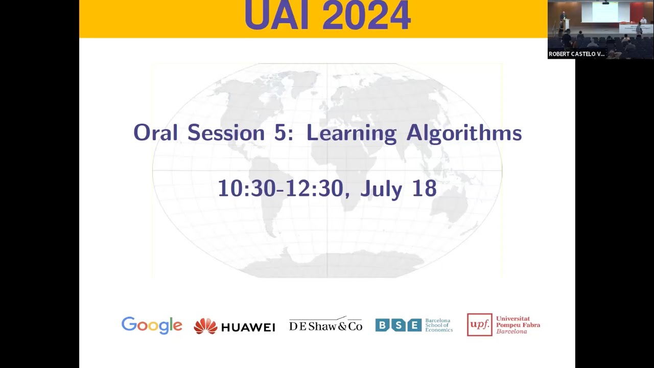 UAI 2024 Oral Session 5: Learning Algorithms