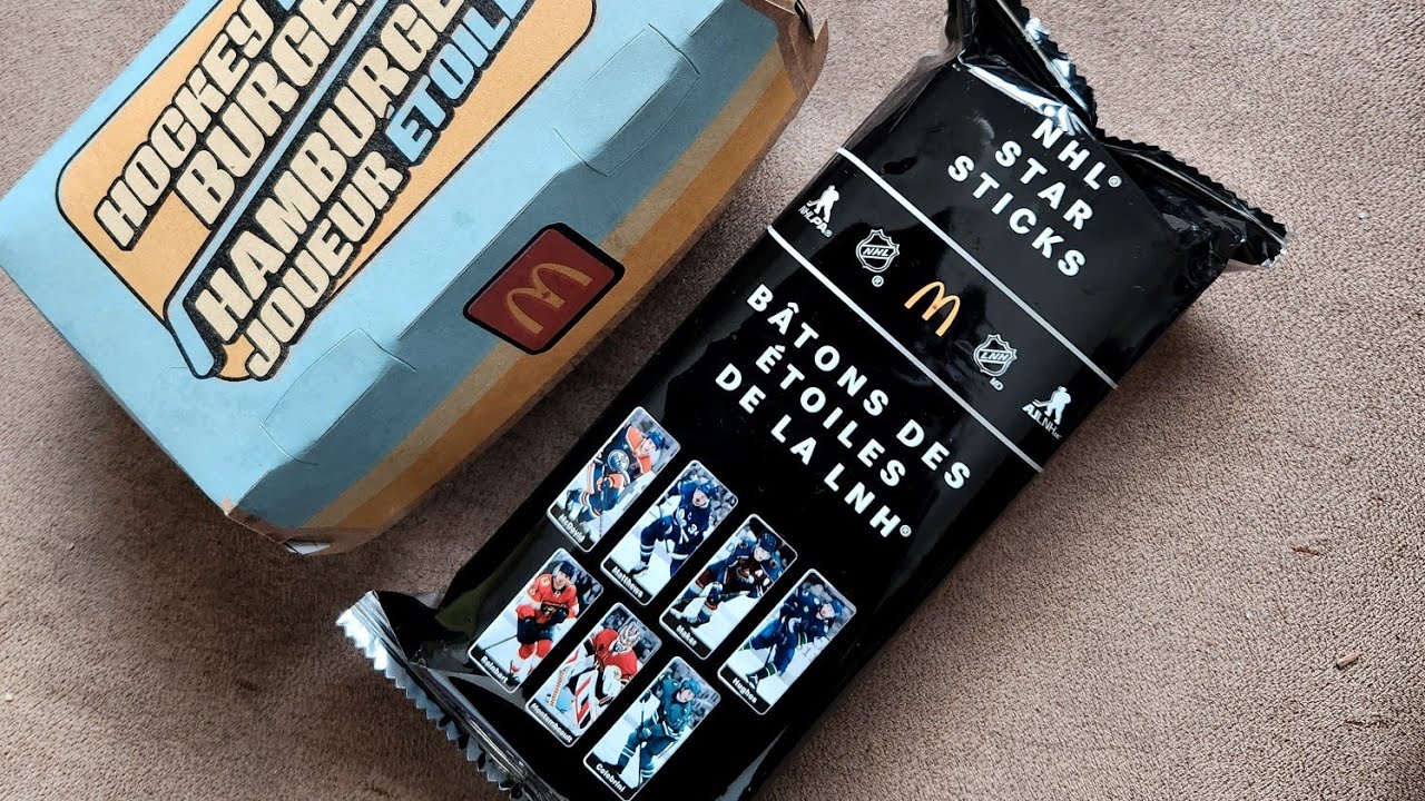 Unboxing NHL Stars Mini Sticks from McDonald's Canada 2026