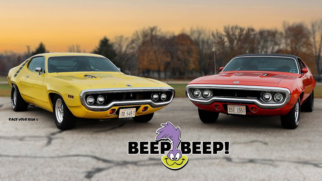 FRIENDS RACE! '71 VS '72 PLYMOUTH ROADRUNNERS IN A QUARTER MILE DUEL AT BYRON DRAGWAY!