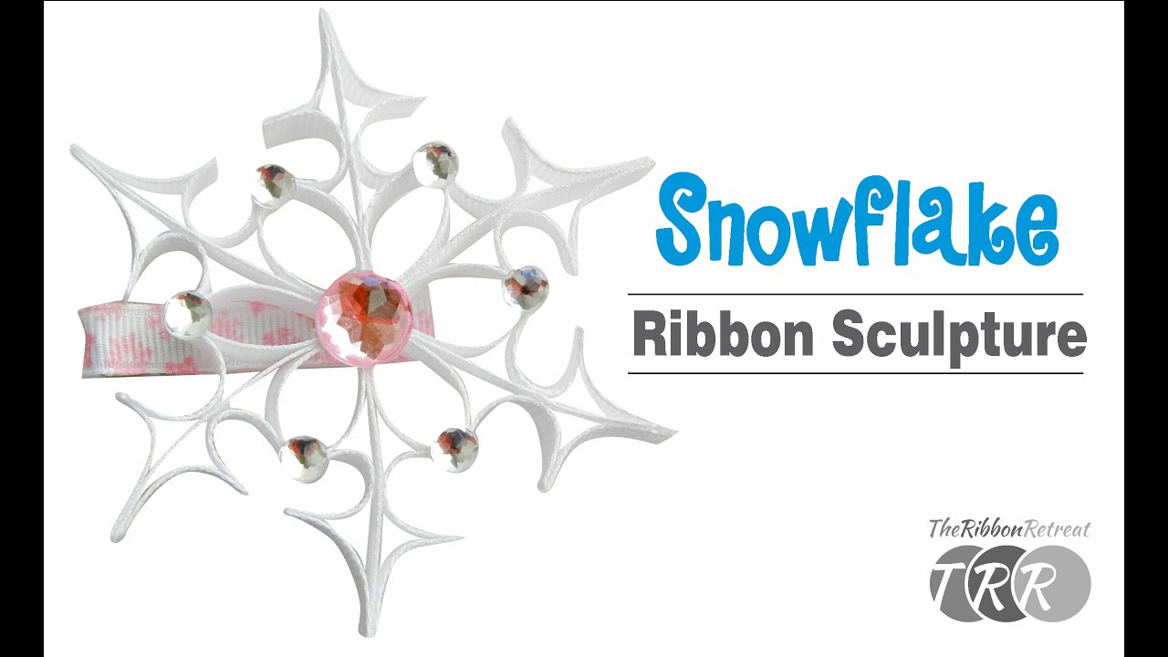 How to Make a Snowflake Ribbon Sculpture - TheRibbonRetreat.com