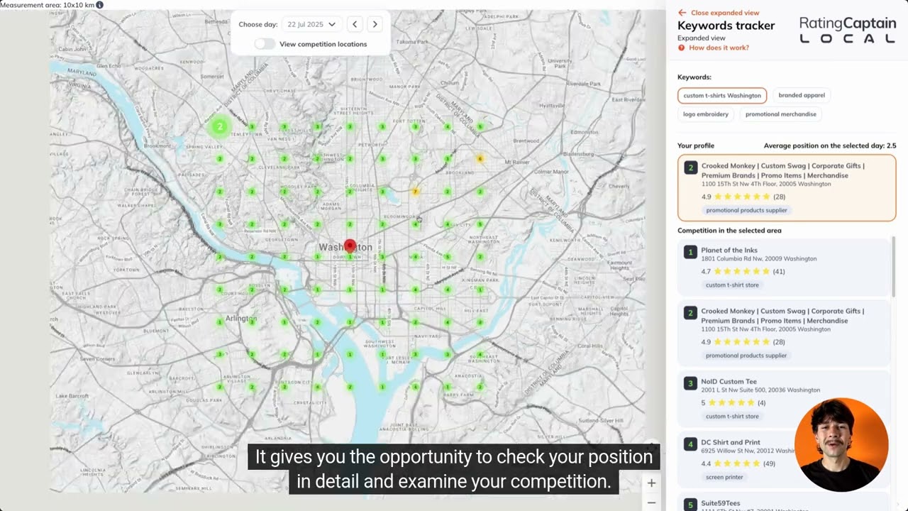 Rating Captain Local &ndash; Position Monitoring Tutorial | Best Local SEO Tool & Software
