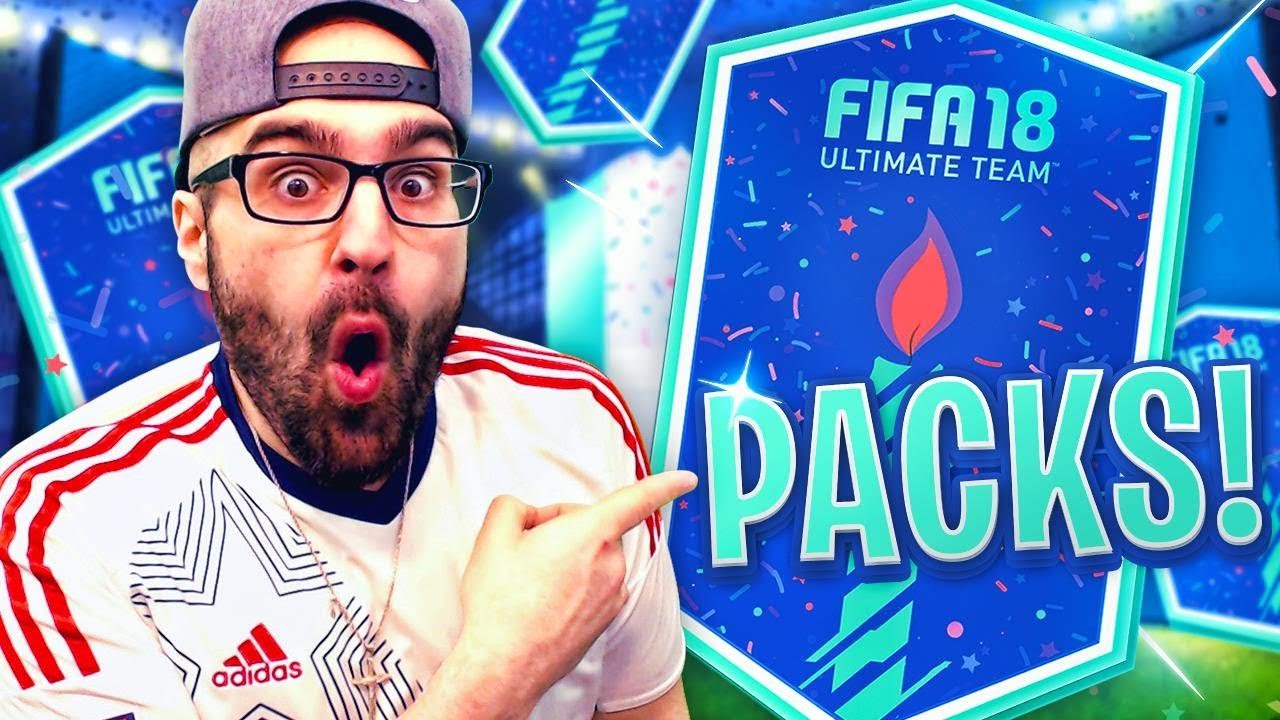 OMG I PACKED A ICON AND BIRTHDAY CARD IN MASSIVE FIFA 18 #FUT BIRTHDAY PACK OPENING