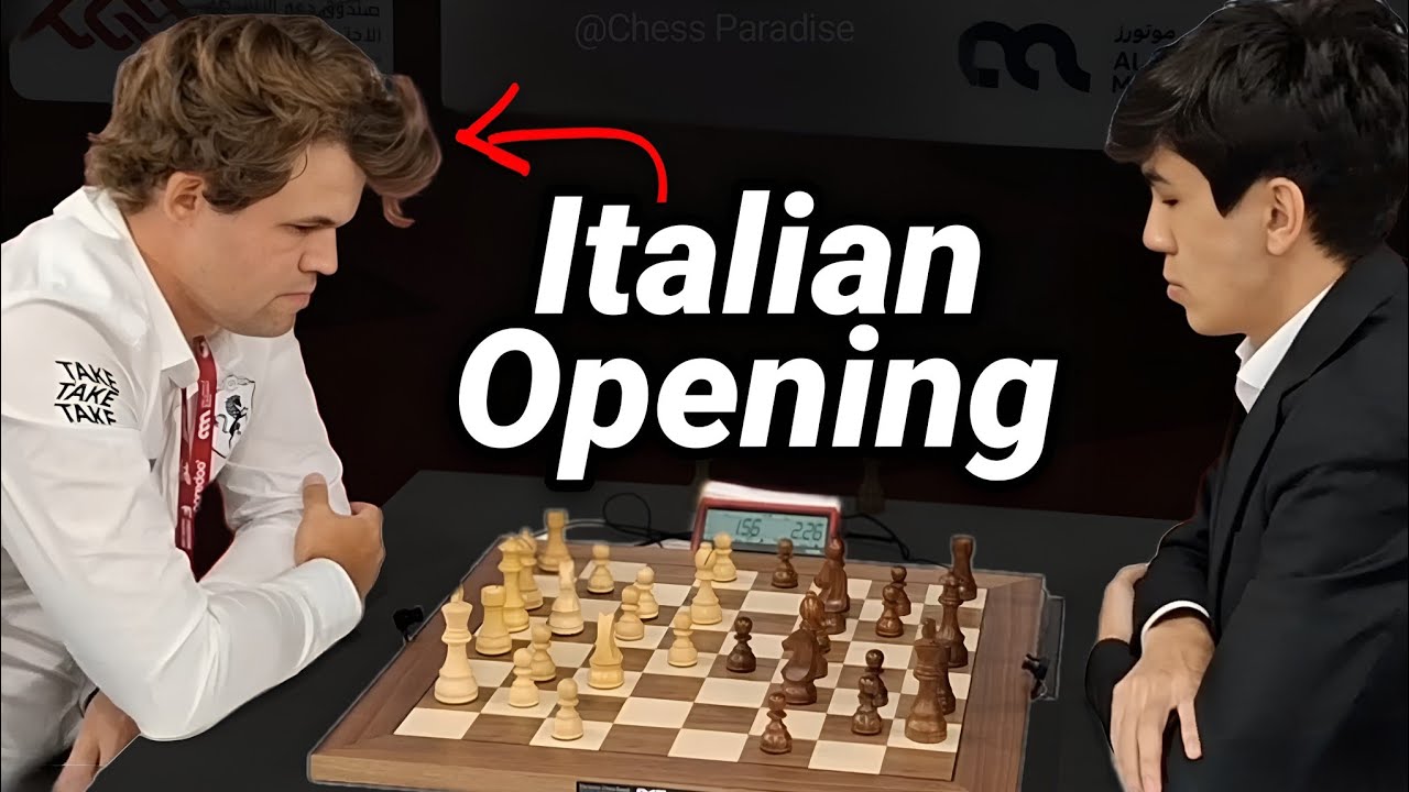 Learn From Magnus how to Play Italian Opening!📖🔥