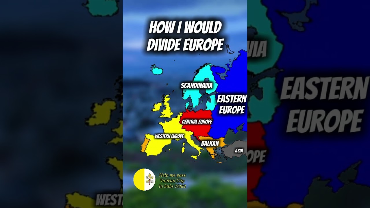 How I Would Divide Europe #europe #geographythroughmaps #geoportal #history #map #mapping #subscribe