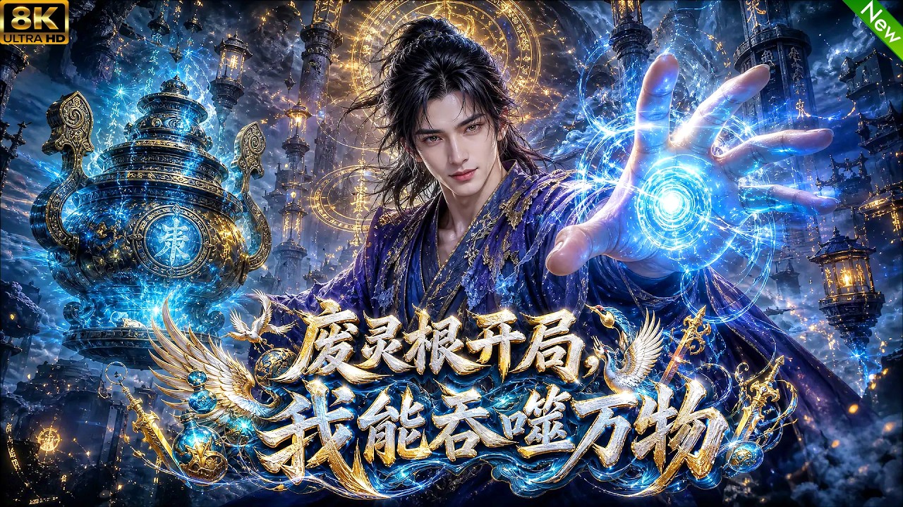 动漫大片上线！📢废柴小伙开局废灵根，意外觉醒吞噬灵气天赋，从此踏上逆天改命之路！剧情超好看，全程高能！ #动漫 #anime #逆袭