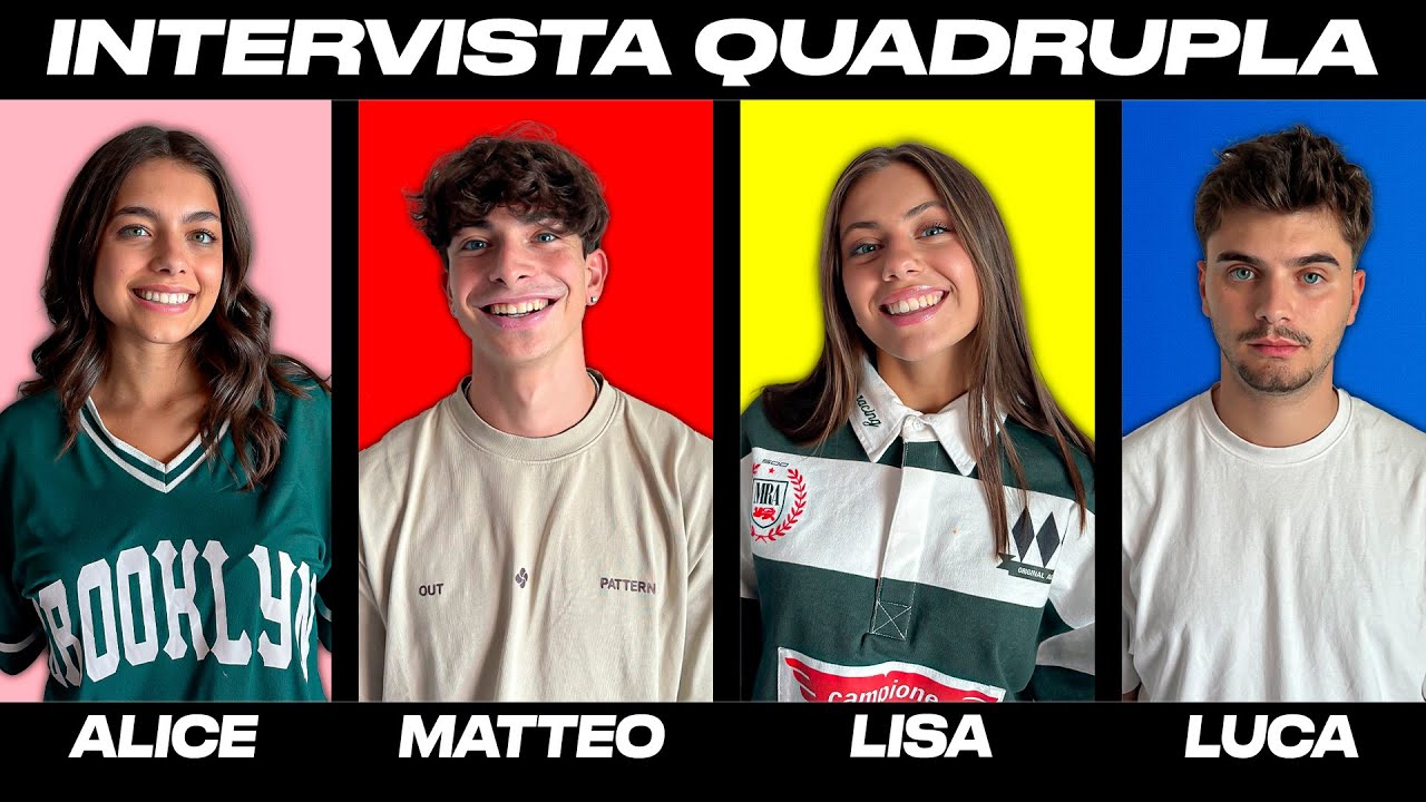 INTERVISTA QUADRUPLA (dopo un anno)