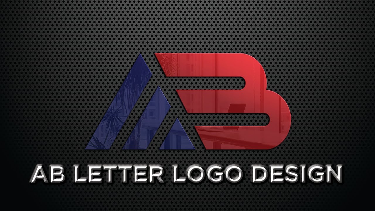 AB Letter Logo Design in illustrator with grid method #illustrator  #tutorial  #letterlogodesign