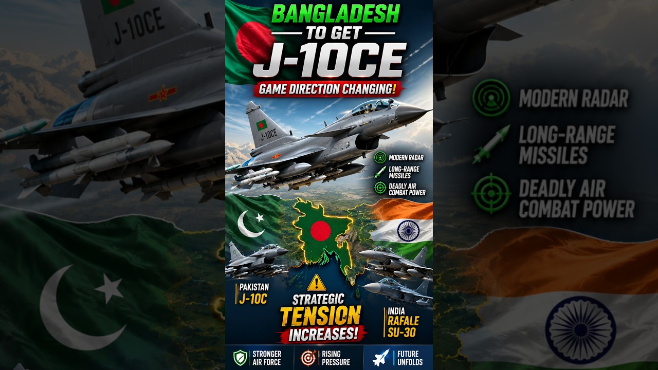 Bangladesh Gets J-10CE Fighter Jets? | India Tension from Bangladesh's J-10CE?