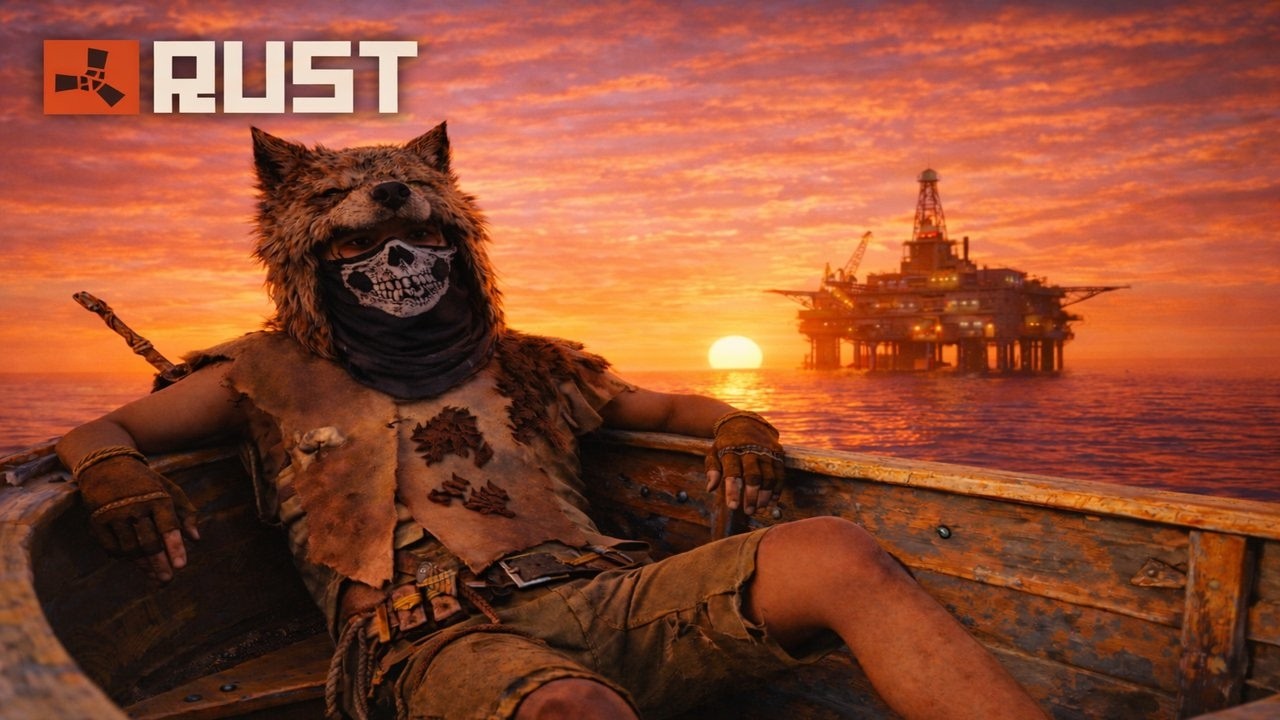 Rust Oil Rig Voyage | Sunset to Sunrise Ambience (1 Hour Reset)