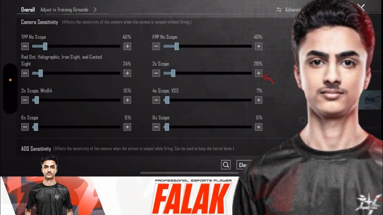 Последнее обновление чувствительности FALAK 3.6 для BGMI/PUBG Mobile