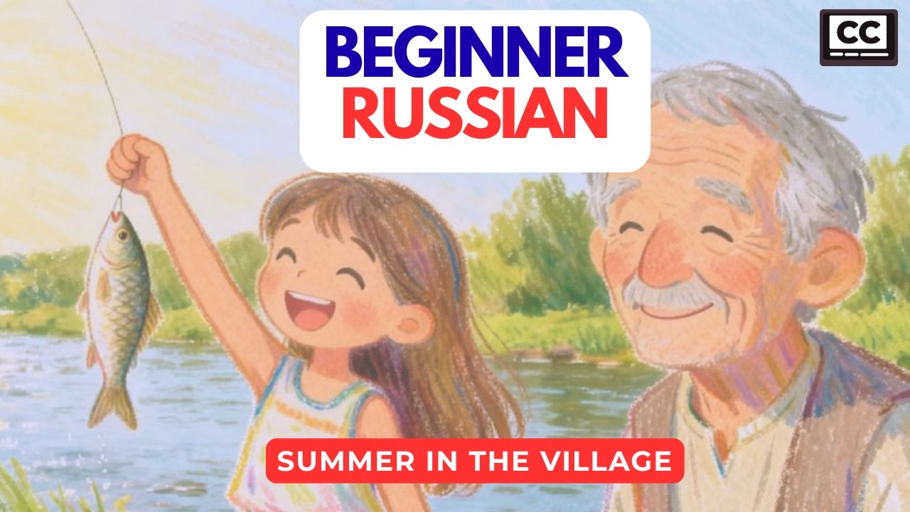 A2 Russian storytelling: Summer Fun in the Village 🐻🌲#learnrussian #russianlanguage