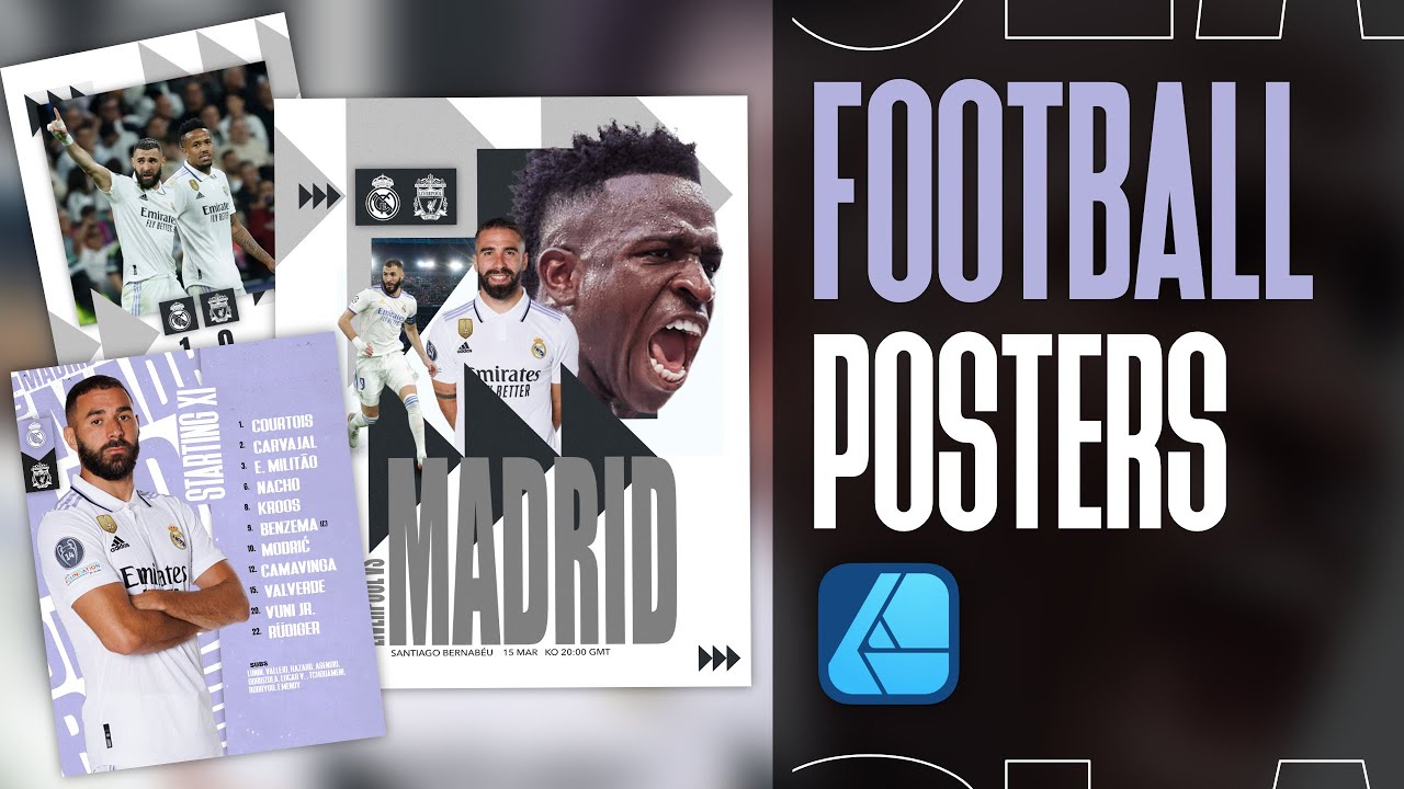 Create Professional Football Posters Without Adobe! | Affinity Designer Tutorial