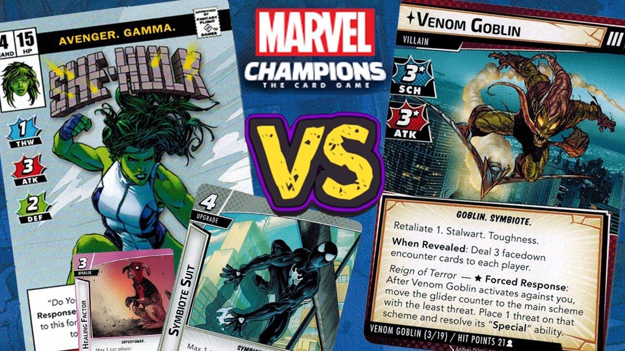 SHE-HULK 'POOL Vs. VENOM GOBLIN (Expert) | Marvel Champions Playthrough