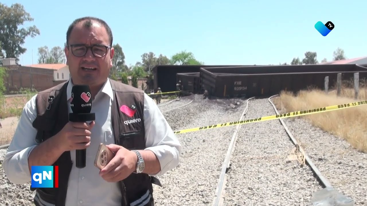 🚨 Tren descarrila en Aguascalientes