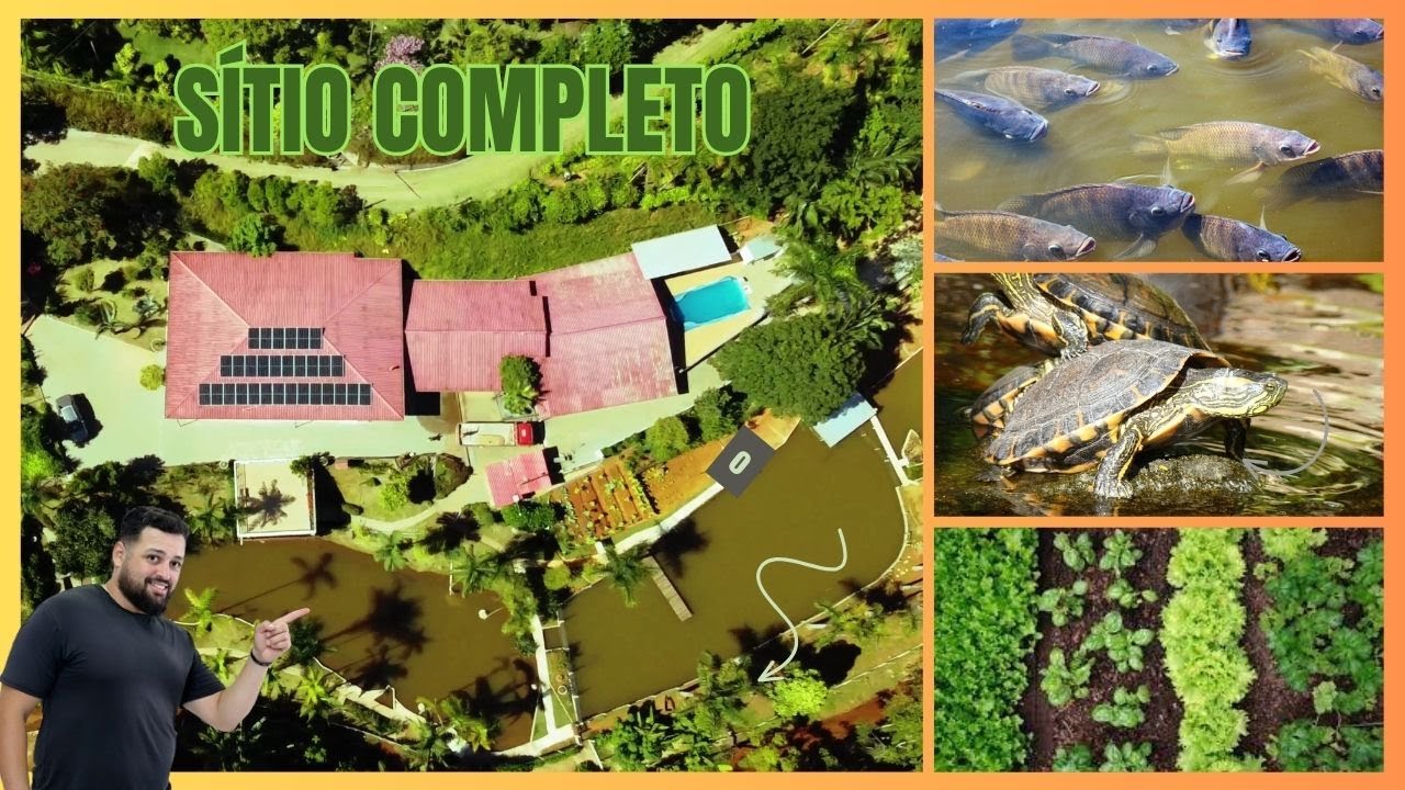 SÍTIO ALTO PADRÃO, CÓRREGO, LAGOS, CASA E MUITO MAIS... IMAGENS EM 4K... CONHEÇA!!! - ✅ INSCREVA-SE