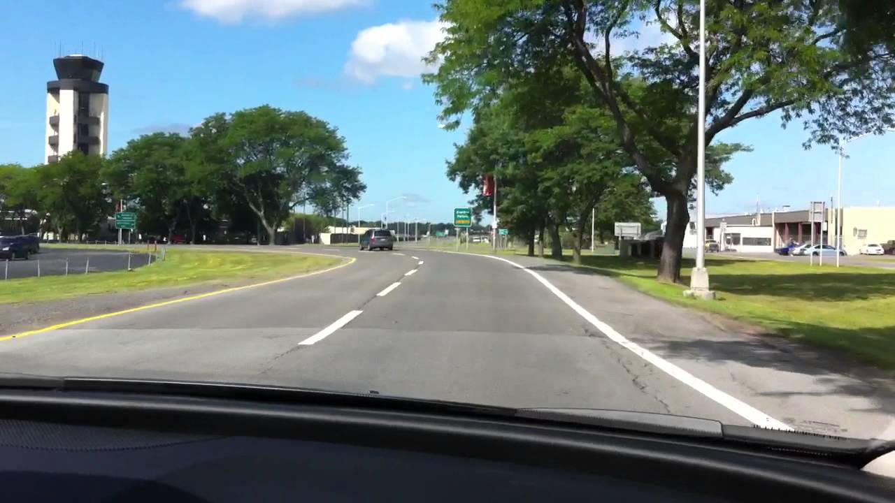 Driving out of the Syracuse Airport