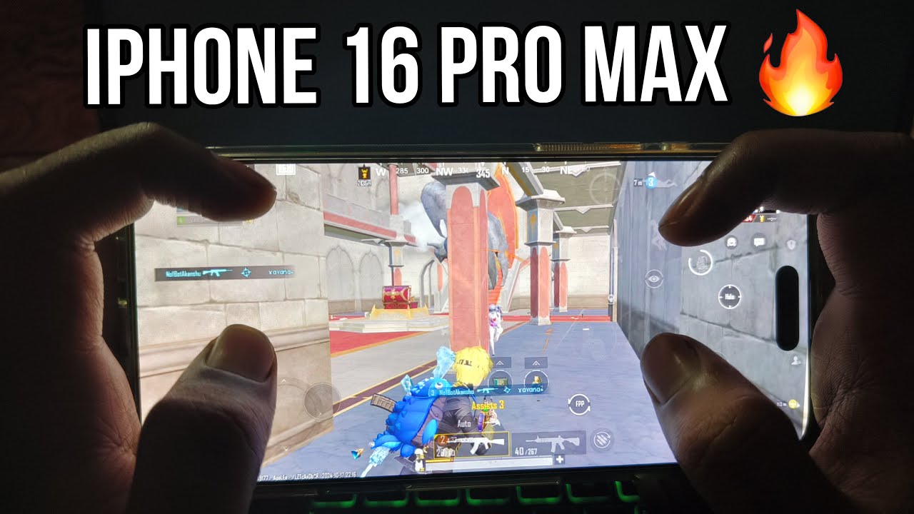 iPhone 16 Pro Max BGMI Test | BGMI Gameplay in iPhone 16 Pro Max 🔥