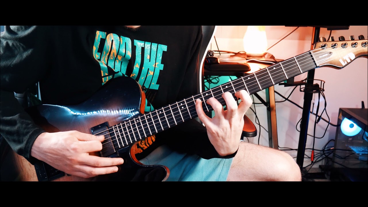 FOR THE FALLEN DREAMS - LAST DYING BREATH (INSTRUMENTAL COVER) + TAB ESP TE-1000 Evertune