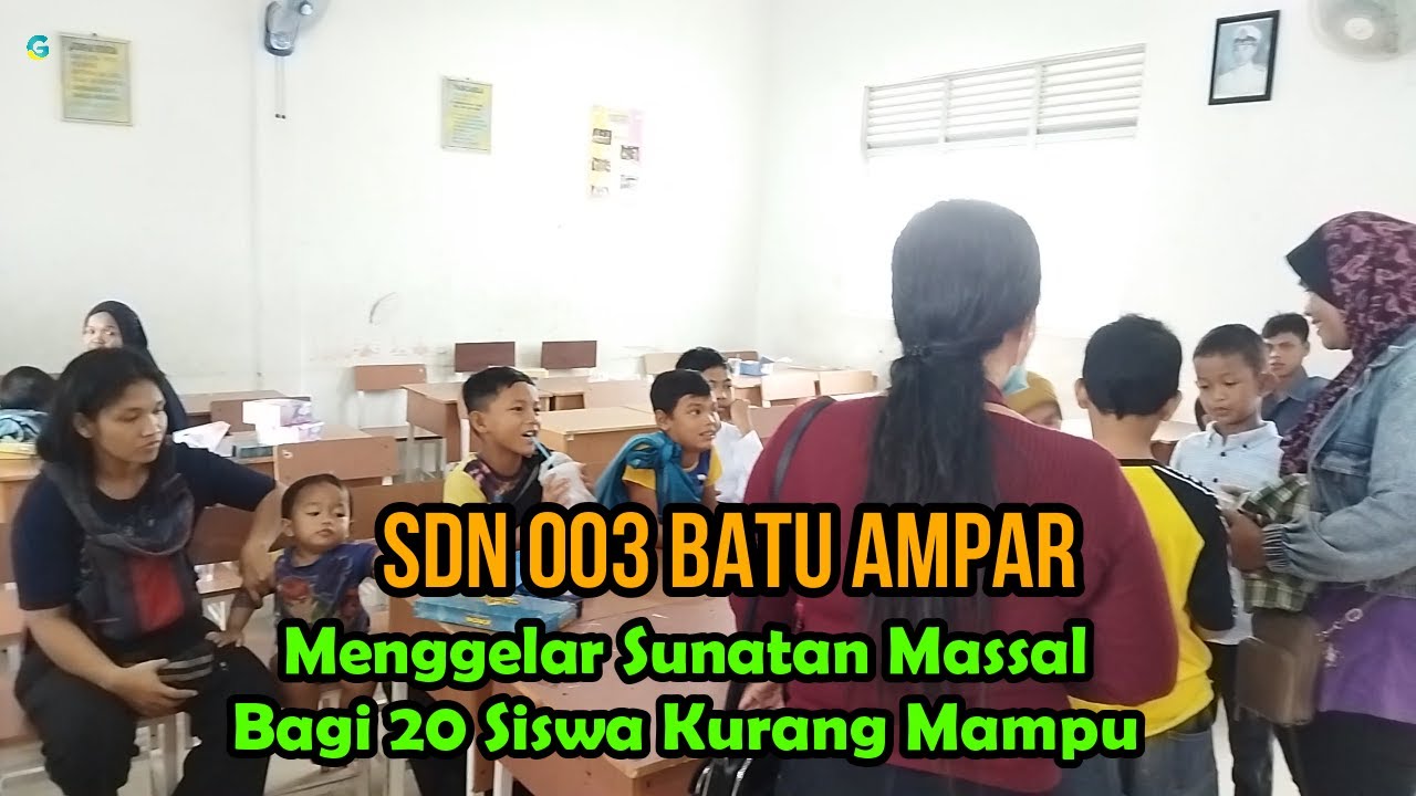 Sunatan Massal Bagi Siswa Keluarga Mampu Digelar SDN 003 Batu Ampar